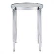 ACME Abbe End Table in Glass and Chrome