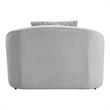 ACME Mahler Chair with 2 Pillows in Beige Linen Fabric