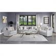ACME Mahler Chair with 2 Pillows in Beige Linen Fabric