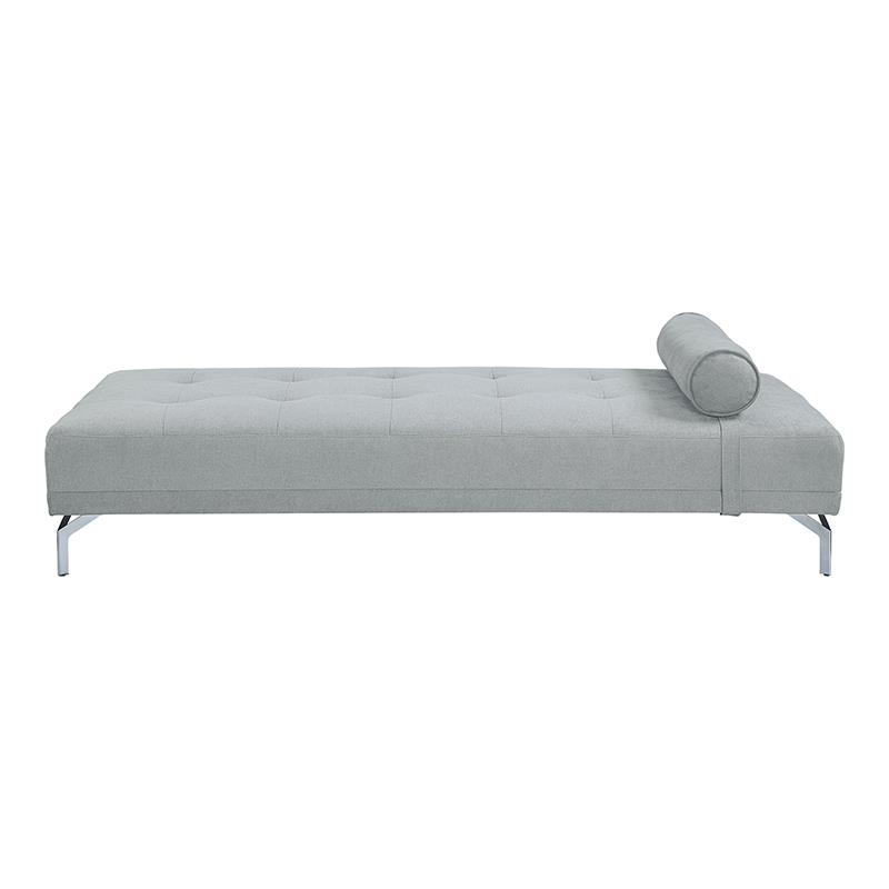 ACME Quenti Sofa Bed with Pillow in Gray Melange Velvet