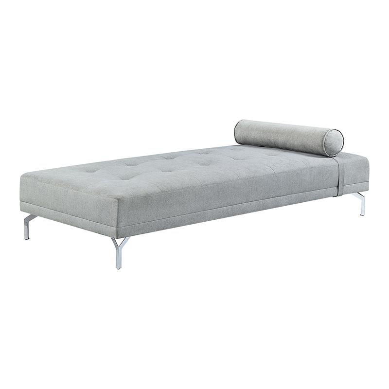 ACME Quenti Sofa Bed with Pillow in Gray Melange Velvet