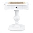 ACME Galini 2-Drawer Wooden Game Table in White