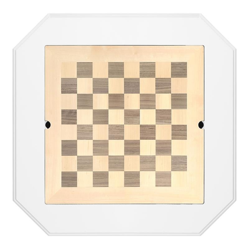 ACME Galini 2-Drawer Wooden Game Table in White