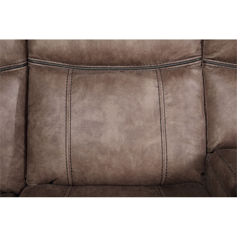 ACME Dollum Sectional Sofa  in 2-Tone Chocolate Velvet