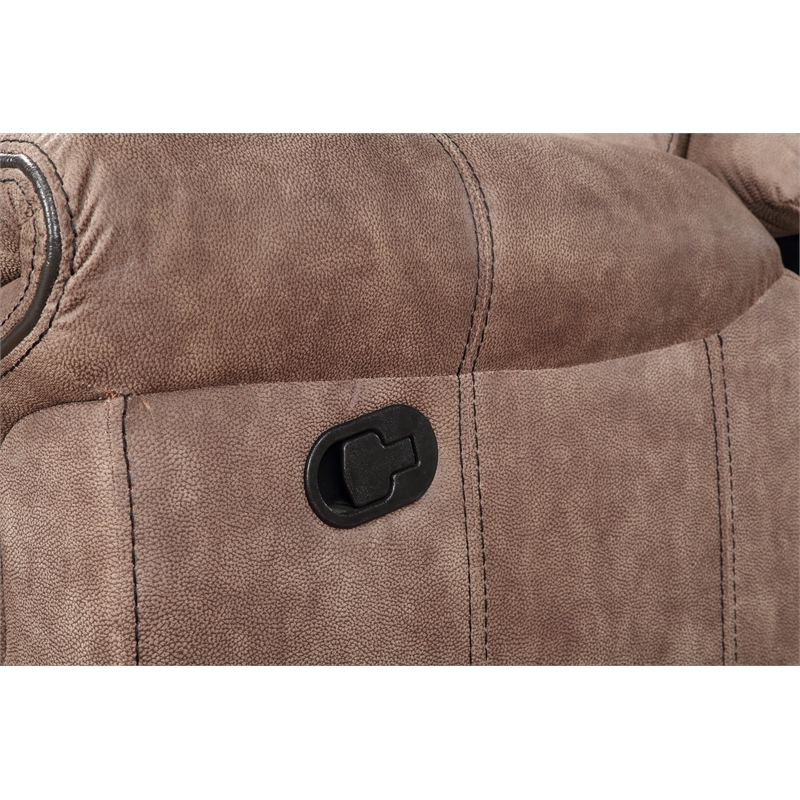 ACME Dollum Sectional Sofa  in 2-Tone Chocolate Velvet