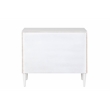 ACME Dubni 2-Drawer Wooden Accent Table in White & Black Finish