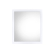 ACME Perse Rectangular Wooden Frame Mirror in White