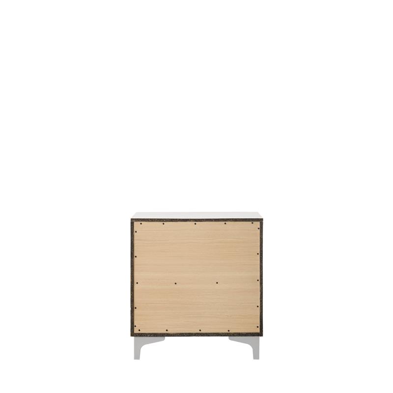 ACME Casilda 2-Drawer Wooden Nightstand in White