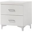 ACME Casilda 2-Drawer Wooden Nightstand in White
