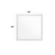 ACME Casilda Square Wooden Mirror in White