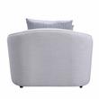 ACME Mahler II Chair with 2 Pillows in Beige Linen Fabric