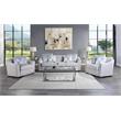 ACME Mahler II Chair with 2 Pillows in Beige Linen Fabric