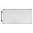 ACME Alforvott Kitchen Island in Marble & Weathered Gray Finish