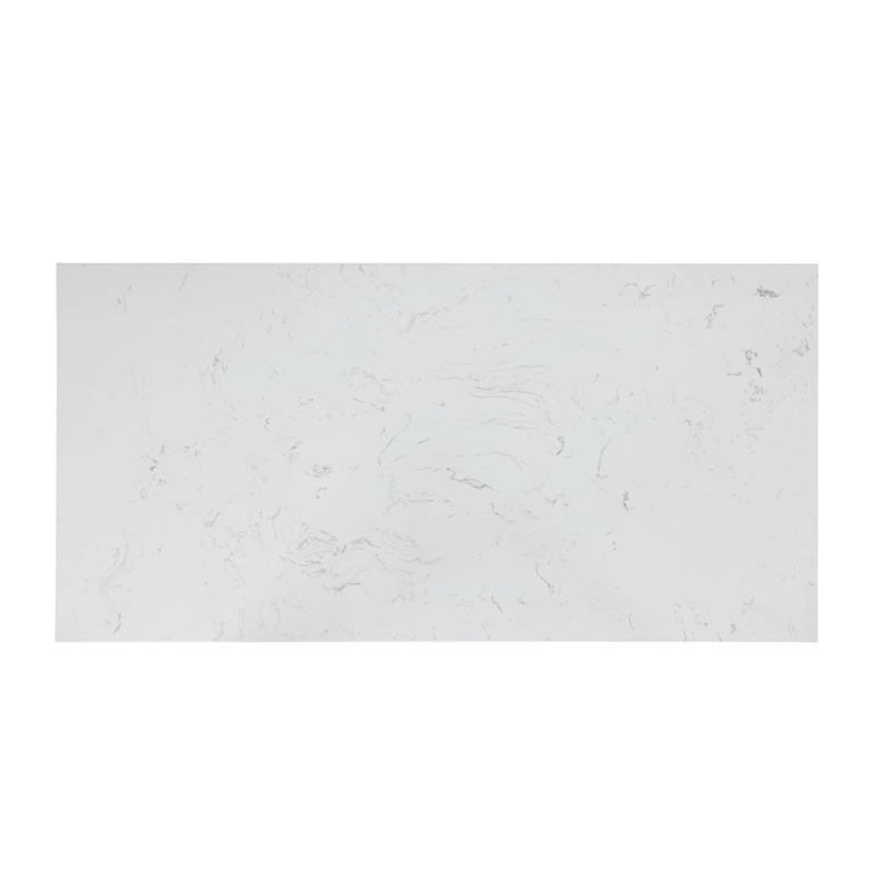 ACME Rorratt Kitchen Island in Marble & White Finish