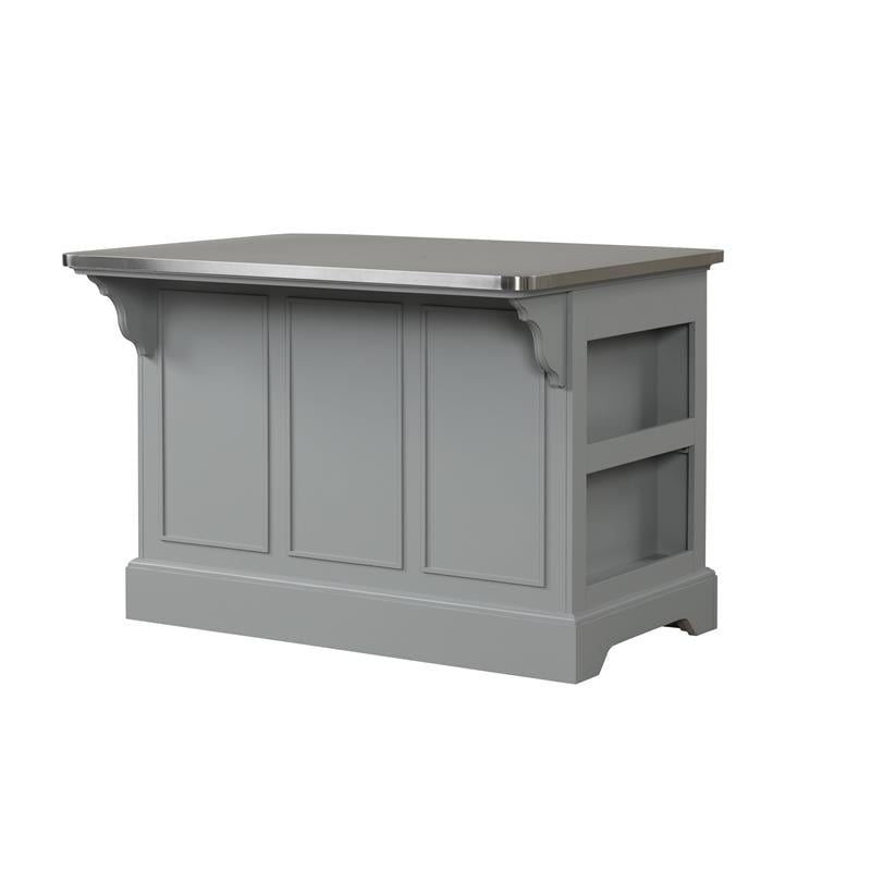 ACME Urrur Kitchen Island in Gray Finish