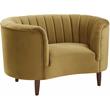 ACME Millephri Chair in Olive Yellow Velvet