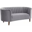 ACME Millephri Loveseat  in Gray Velvet