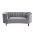 ACME Millephri Loveseat  in Gray Velvet
