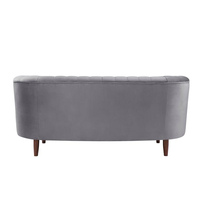 ACME Millephri Loveseat  in Gray Velvet