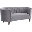 ACME Millephri Loveseat  in Gray Velvet