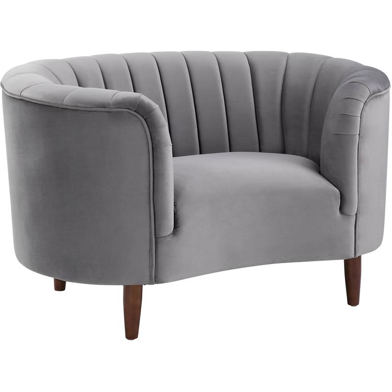 ACME Millephri Chair in Gray Velvet