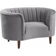 ACME Millephri Chair in Gray Velvet