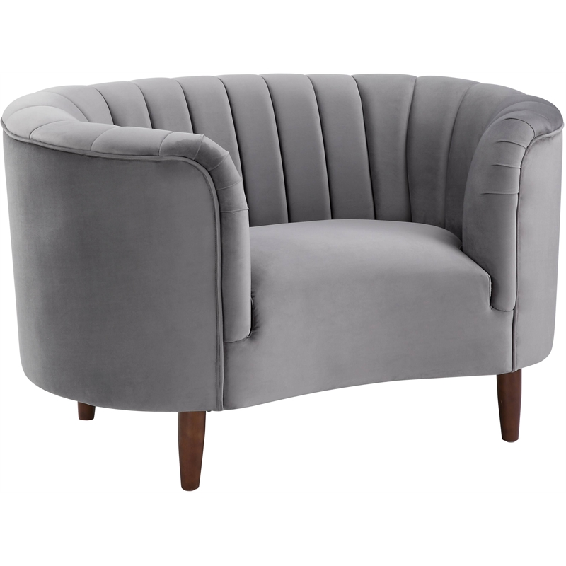 ACME Millephri Chair in Gray Velvet