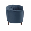 ACME Millephri Chair in Blue Velvet