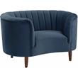 ACME Millephri Chair in Blue Velvet