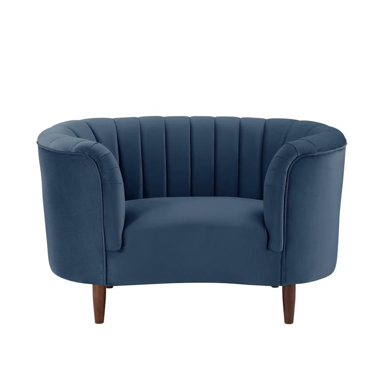 ACME Millephri Chair in Blue Velvet
