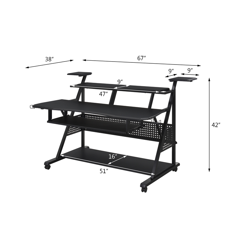 ACME Willow Music Desk in Black Finish