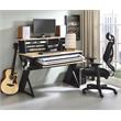 ACME Annette Rectangular Top Music Desk in Natural & Black Finish