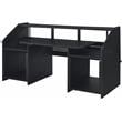 ACME Annette Wooden Music Desk with Shelves in Black Finish
