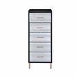 ACME Myles Jewelry Armoire in Black & Gold Finish