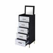 ACME Myles Jewelry Armoire in Black & Gold Finish