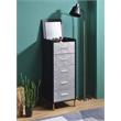 ACME Myles Jewelry Armoire in Black & Gold Finish