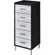 ACME Myles Jewelry Armoire in Black & Gold Finish