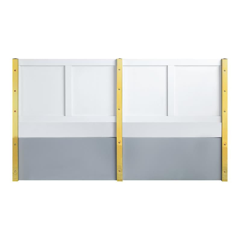 ACME Gaines Queen Bed in Gray High Gloss Finish