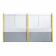 ACME Gaines Queen Bed in Gray High Gloss Finish