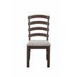 ACME Pascaline Side Chair in Gray Fabric and Oak