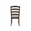 ACME Pascaline Side Chair in Gray Fabric and Oak