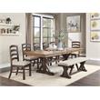 ACME Pascaline Side Chair in Gray Fabric and Oak