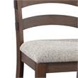 ACME Pascaline Side Chair in Gray Fabric and Oak