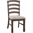 ACME Pascaline Side Chair in Gray Fabric and Oak