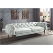 ACME Ragle Sofa in Vintage White Top Grain Leather
