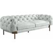 ACME Ragle Sofa in Vintage White Top Grain Leather