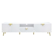 ACME Gaines TV Stand in White High Gloss Finish