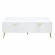 ACME Gaines Coffee Table in White High Gloss Finish