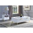 ACME Gaines Coffee Table in White High Gloss Finish