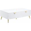 ACME Gaines Coffee Table in White High Gloss Finish
